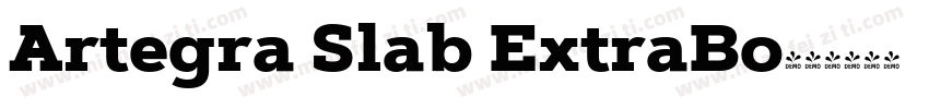 Artegra Slab ExtraBo字体转换